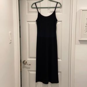 American Apparel black midi slip style dress M